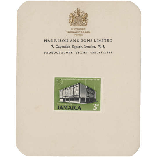 Jamaica 1964 Commonwealth Parliamentary Conference imperf proofs