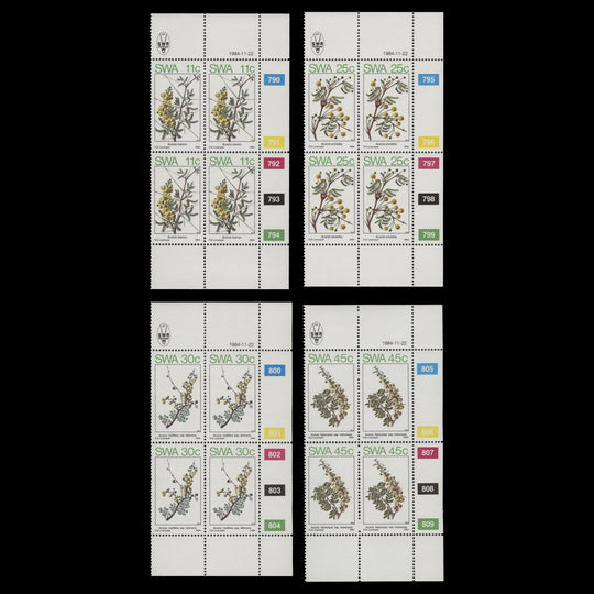 South West Africa 1984 (MNH) Spring Blossom cylinder blocks