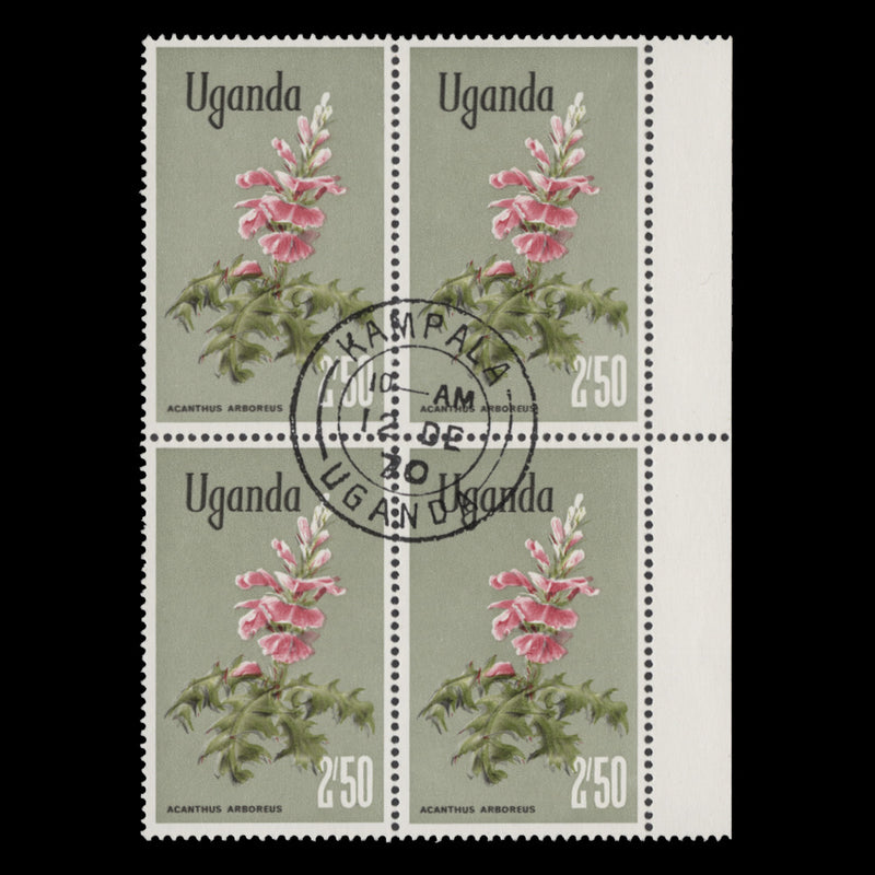 Uganda 1969 (CTO) 2s 50 Acanthus Arboreus block, shade