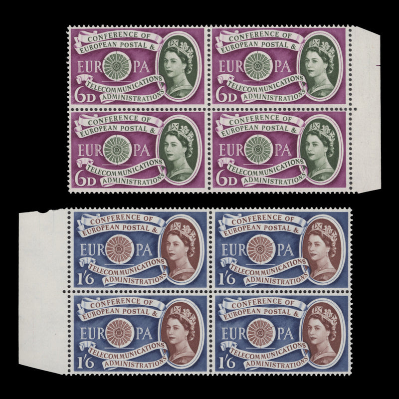 Great Britain 1960 (MNH) CEPT blocks