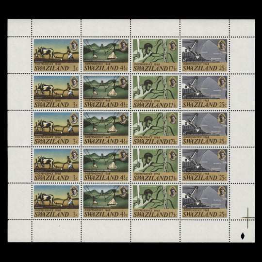 Swaziland 1968 (MNH) Independence miniature sheet