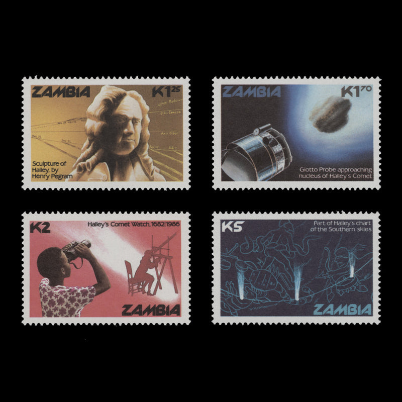 Zambia 1986 (MNH) Appearance of Halley's Comet