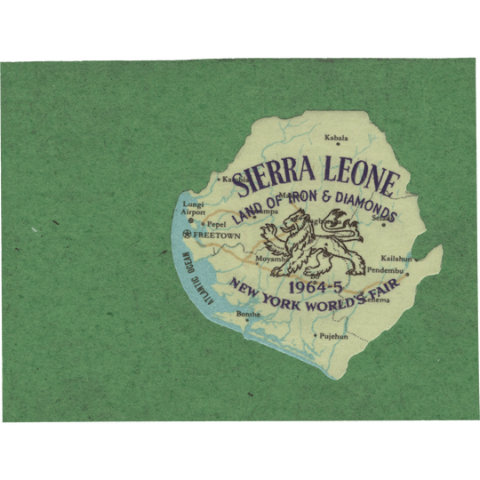 Sierra Leone 1964 (Variety) 1s World Fair, New York missing value