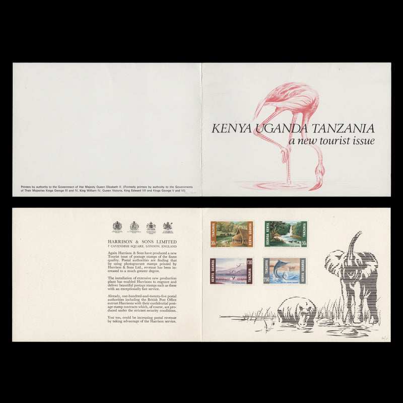 Kenya Uganda Tanzania 1966 Tourism presentation folder