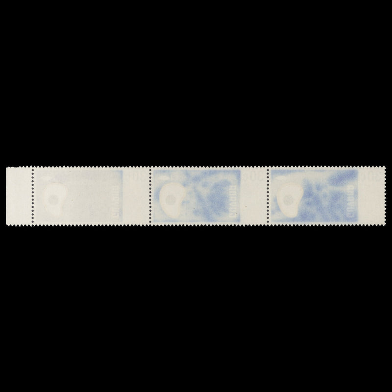 Guyana 1968 (Variety) 30c Savings Bonds strip with lilac-blue offset