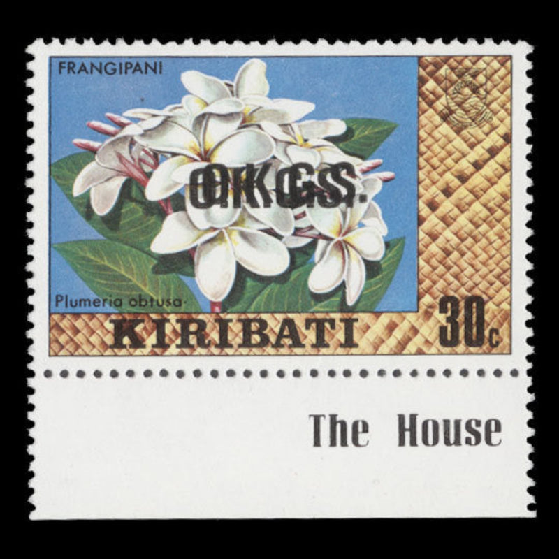 Kiribati 1981 (Variety) 30c Frangipani