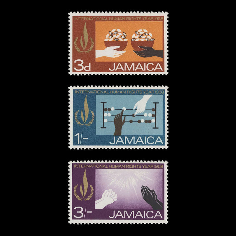 Jamaica 1968 (Variety) Human Rights Year withdrawn issue