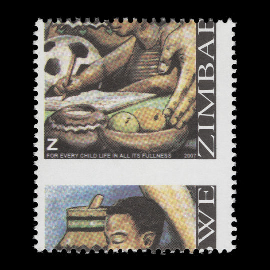 Zimbabwe 2007 (Variety) Z Child Life with perf shift