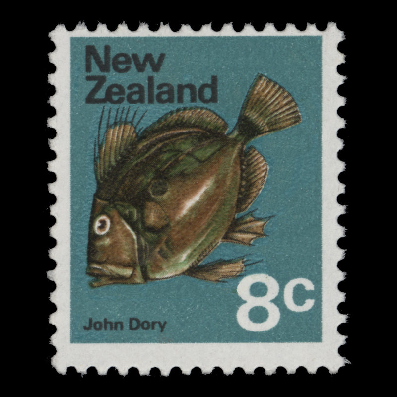 New Zealand 1974 (Variety) 8c John Dory with green shift