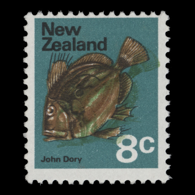New Zealand 1974 (Variety) 8c John Dory with green shift
