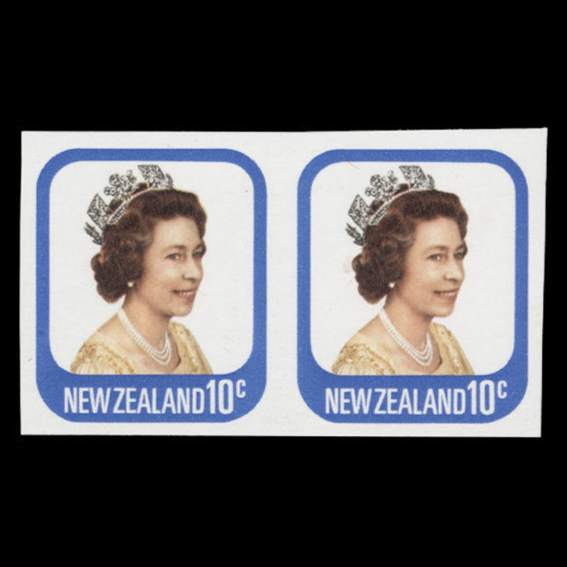 New Zealand 1979 (MNH) 10c Queen Elizabeth II imperforate pair