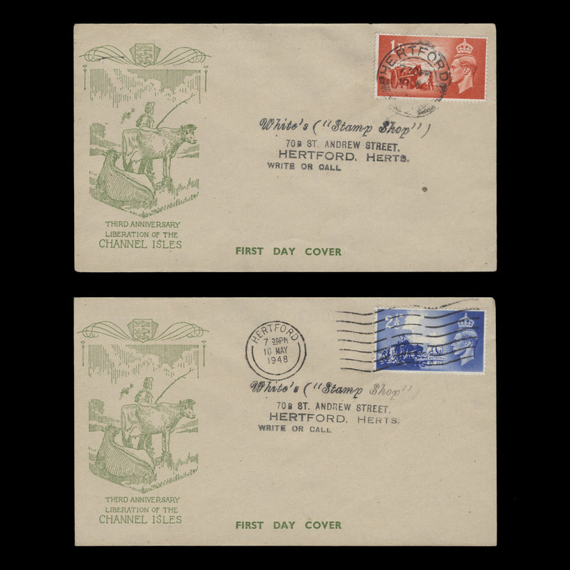 Channel Islands 1948 (FDC) Liberation Anniversary