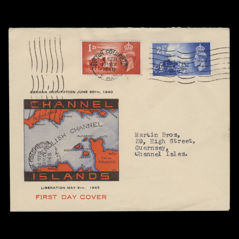 Channel Islands 1948 (FDC) Liberation Anniversary