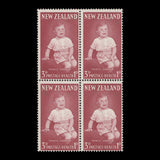 New Zealand 1963 (Variety) 3d+1d Prince Andrew block with finger flaw