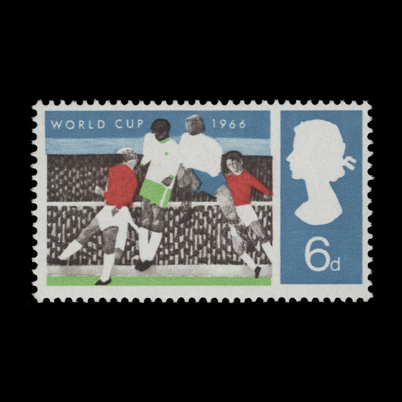 Great Britain 1966 (Error) 6d World Cup Football missing black