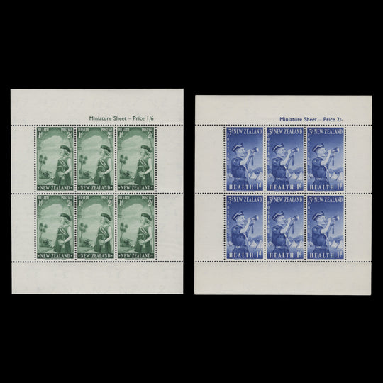 New Zealand 1958 (MNH) Brigade Children miniature sheets