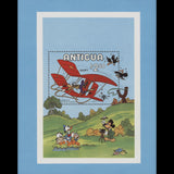 Antigua 1980 (Variety) $2.50 Goofy Flying Biplane M/S, double perfs
