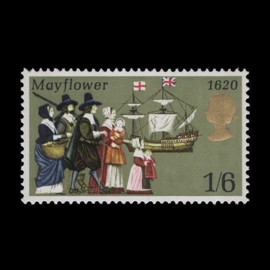 Great Britain 1970 (Variety) 1s6d Anniversaries missing emerald