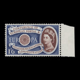 Great Britain 1960 (MNH) 1s6d CEPT with brown shift