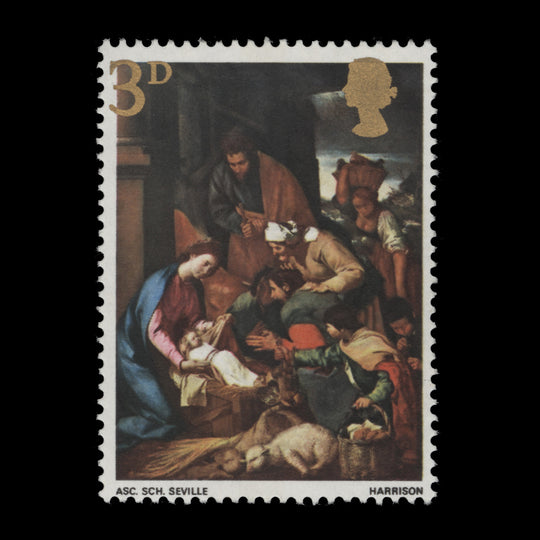 Great Britain 1967 (Variety) 3d Christmas gold shift