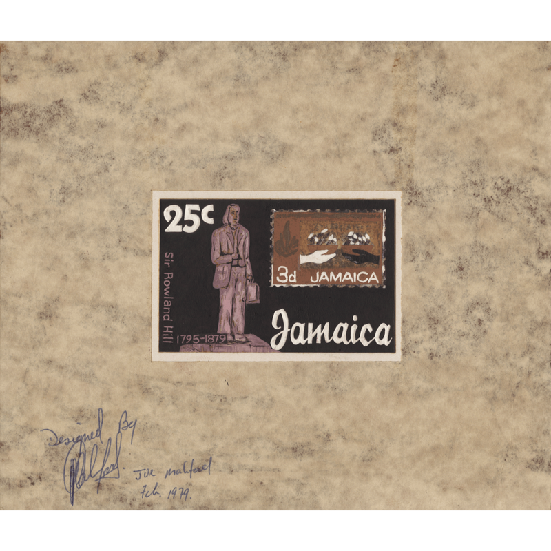 Jamaica 1979 Rowland Hill Death Centenary signed artwork