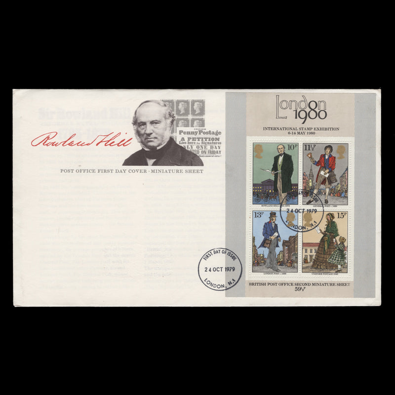Great Britain 1979 (FDC) Rowland Hill M/S