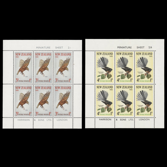 New Zealand 1965 (MNH) Birds miniature sheets