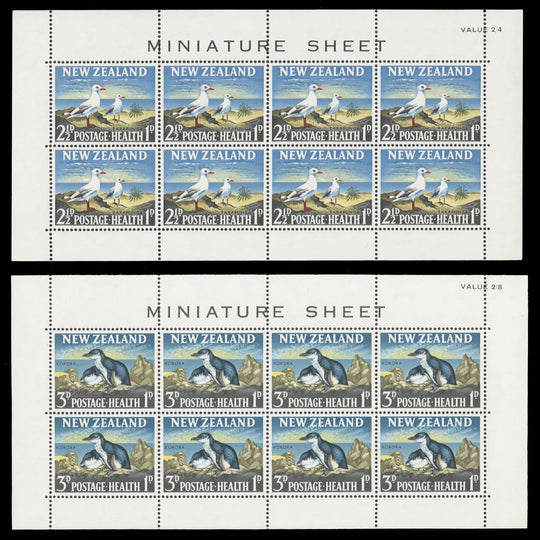 New Zealand 1964 (MNH) Birds miniature sheets