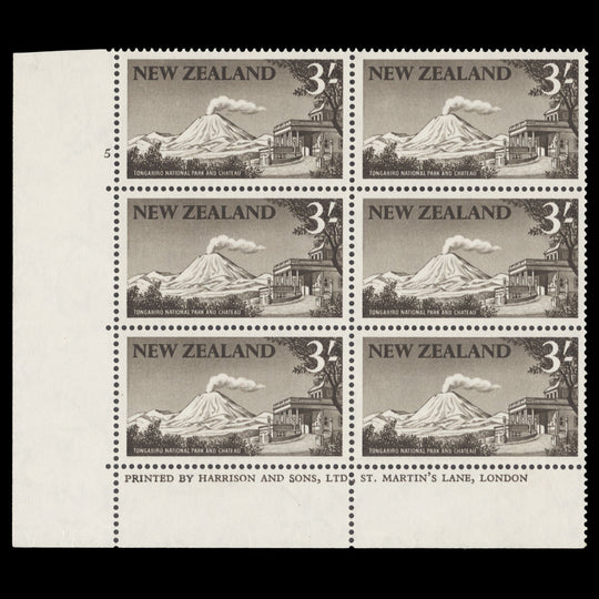New Zealand 1960 (MNH) 3s Tongariro National Park cylinder block