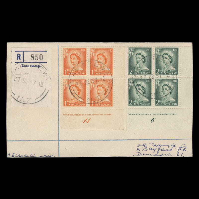 New Zealand 1957 (Postmark) Makarewa