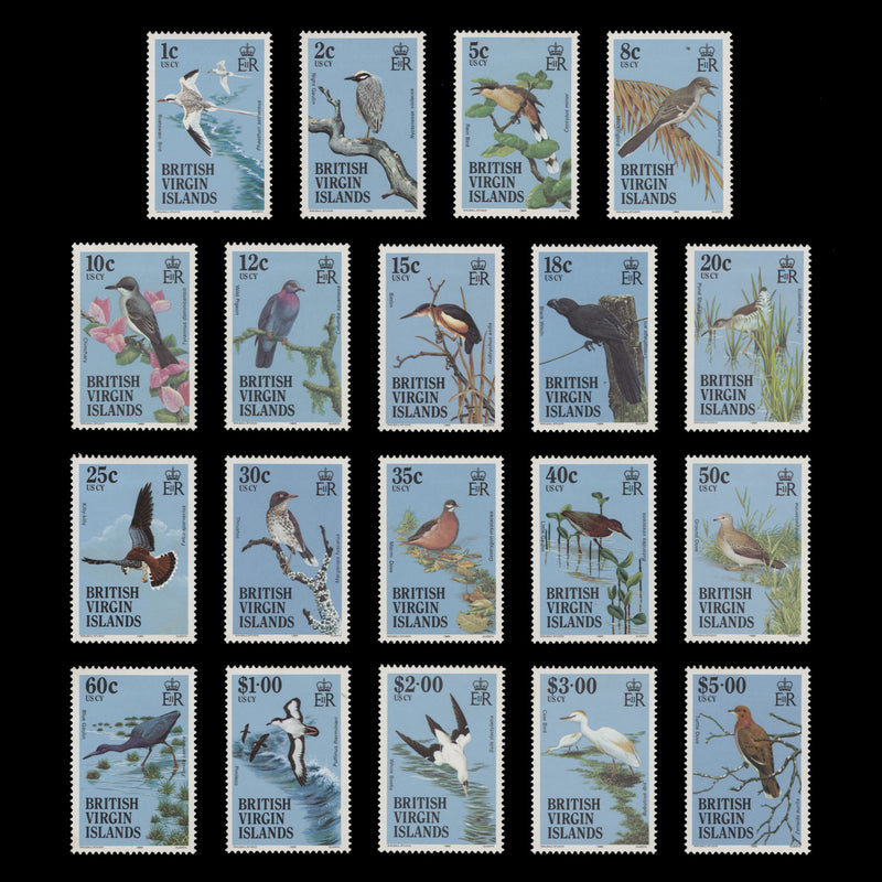 British Virgin Islands 1985 (MLH) Birds Definitives