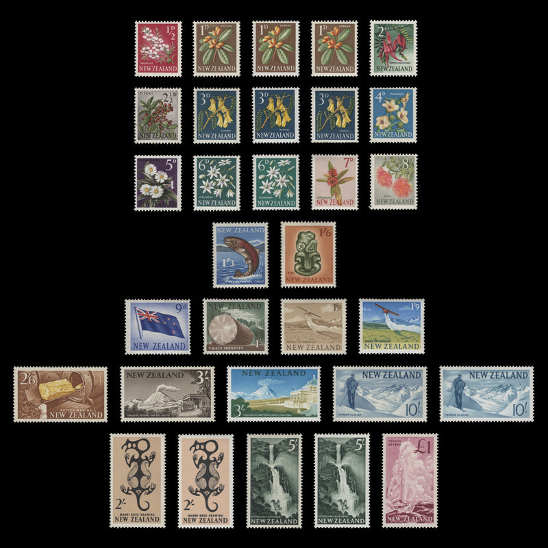 New Zealand 1960 (MNH) Definitives