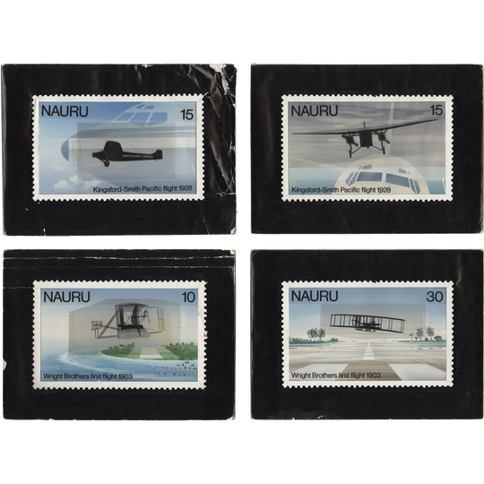 Nauru 1979 Flight Anniversaries watercolour artwork by David Gentleman