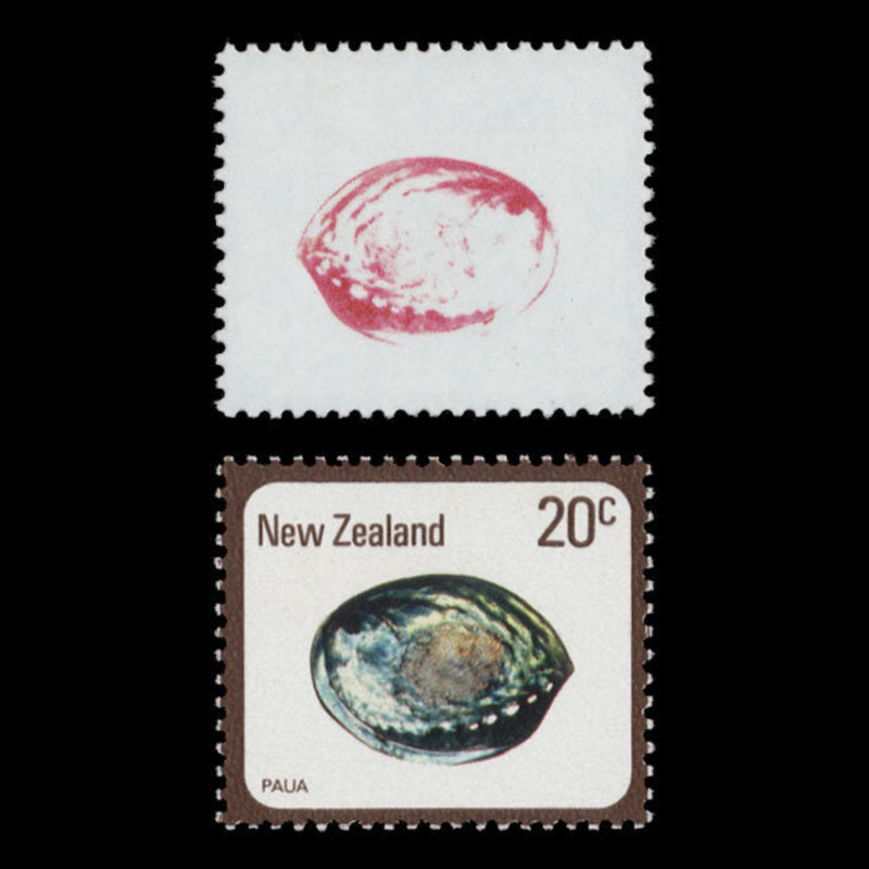 New Zealand 1978 (MNH) 20c Paua with magenta offset