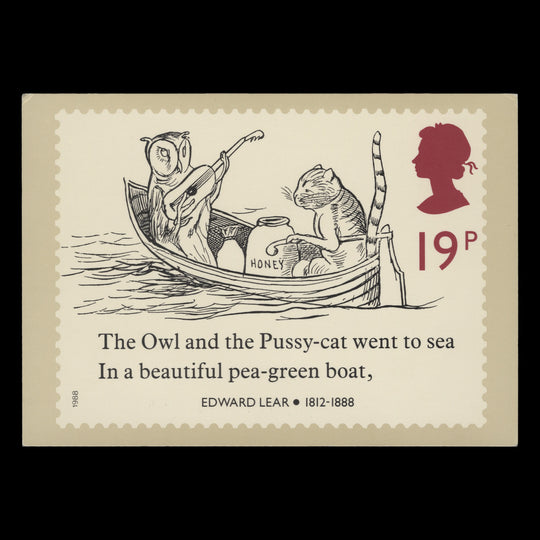 Great Britain 1988 (FDC) Edward Lear Centenary M/S