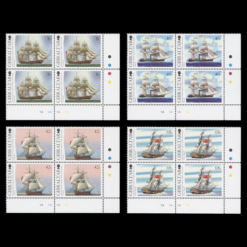 Gibraltar 2006 (MNH) Packet Agency Bicentenary plate blocks