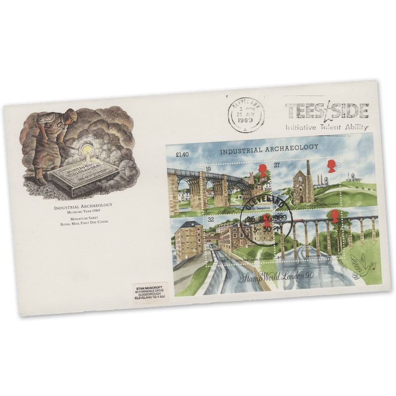 Great Britain 1989 (FDC) Industrial Archaeology M/S