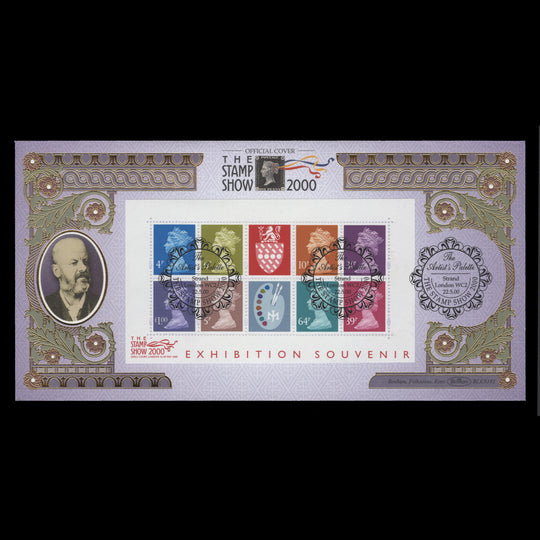 Great Britain 2000 (FDC) Jeffery Matthews Colour Palette M/S