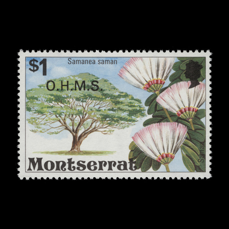 Montserrat 1980 (MNH) $1 Saman official