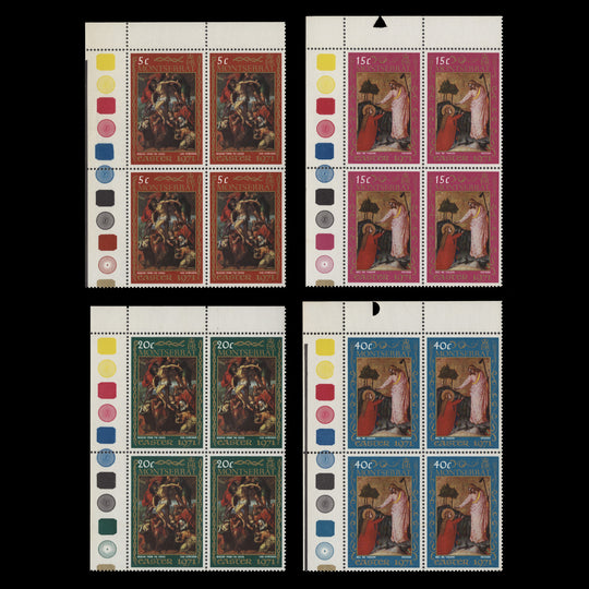 Montserrat 1971 (MNH) Easter traffic light blocks