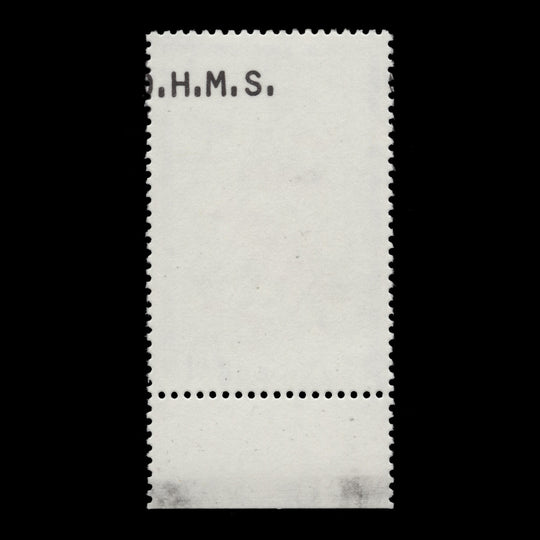 Montserrat 1981 (Variety) 15c Creole Wrasse official overprinted both sides