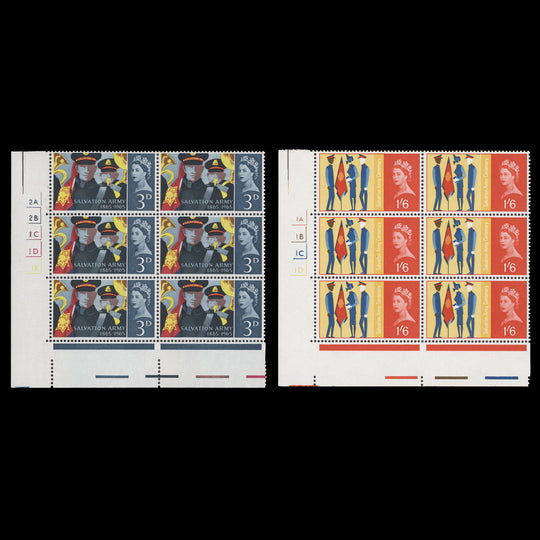 Great Britain 1965 (MNH) Salvation Army ordinary cylinder blocks