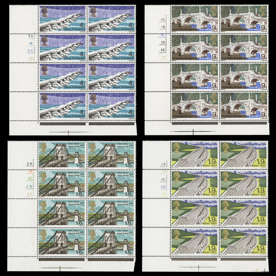 Great Britain 1968 (MNH) British Bridges cylinder blocks