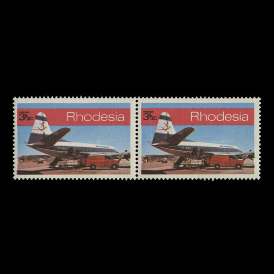 Rhodesia 1970 (Variety) 3½c Posts & Telecommunications Corporation with black double