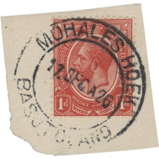 Basutoland 1926 (Postmark) Mohales Hoek