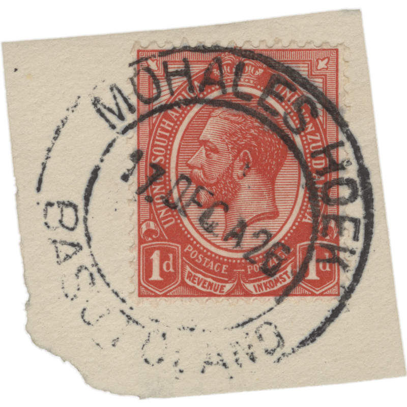 Basutoland 1926 (Postmark) Mohales Hoek