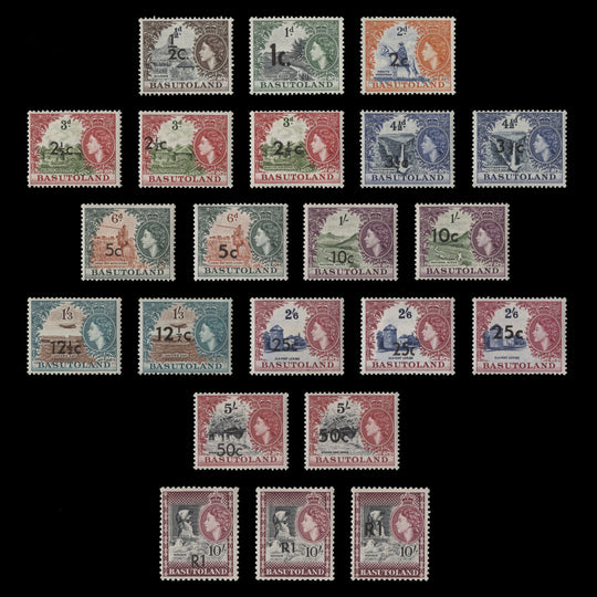 Basutoland 1961 (MLH) Decimal Provisionals