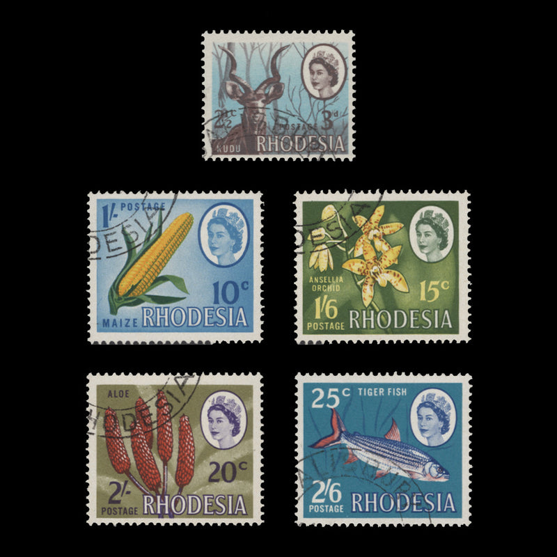 Rhodesia 1967-68 (CTO) Dual Currency Definitives