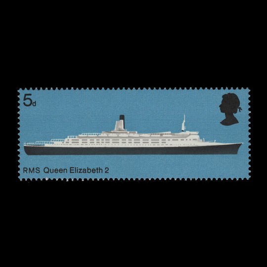 Great Britain 1969 (Variety) 5d British Ships missing red