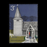 Great Britain 1972 (Error) 3p Village Churches missing gold